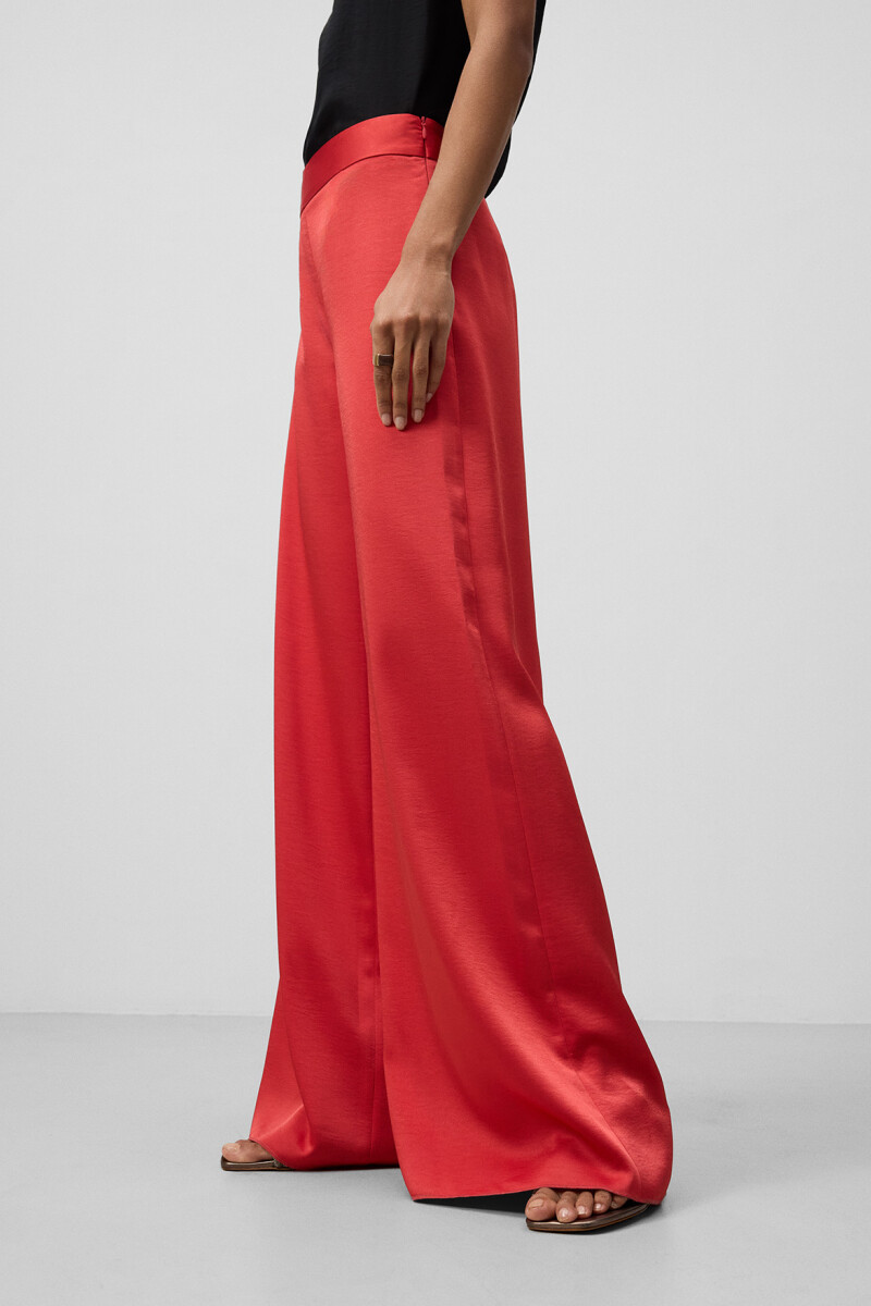 PANTALÓN ANCHO Rojo