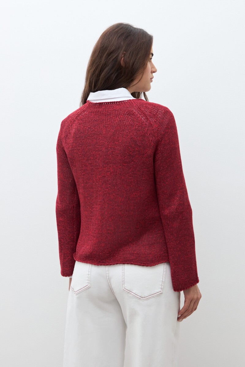Sweater cinta escote bote bordo