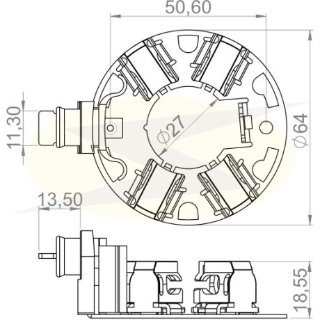 PORTA CARBONES FIAT FIAT SIENA-PEUG.208-TOYOTA ETIOS DENSO 4.5X12X12.3 UNIFAP PORTA CARBONES FIAT FIAT SIENA-PEUG.208-TOYOTA ETIOS DENSO 4.5X12X12.3 UNIFAP