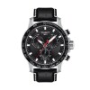 Reloj Tissot T1256171605100 Supersport Chrono para hombre de cuero Negro