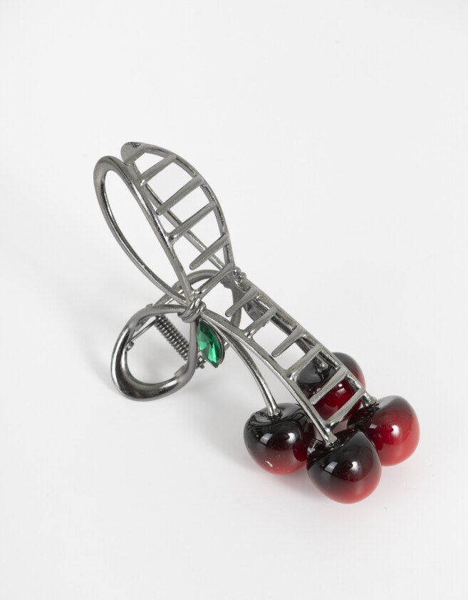 Broche Frutas Broche Metálico Frutas - Plateado Hematite