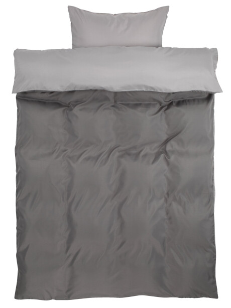 Juego funda nórdica CATERINA microfibra 155x220 gris Juego funda nórdica CATERINA microfibra 155x220 gris