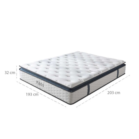 Colchon King en Caja con Resortes Pocket Flöde Grafeno
