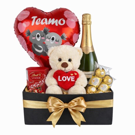 Box Amor con Champagne Chandon, Peluche y Chocolates – Regalo Premium Box Amor con Champagne Chandon, Peluche y Chocolates – Regalo Premium