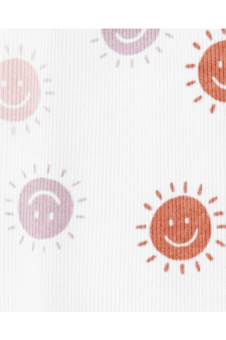 Pijama una pieza de algodón con pie diseño soles Pijama una pieza de algodón con pie diseño soles