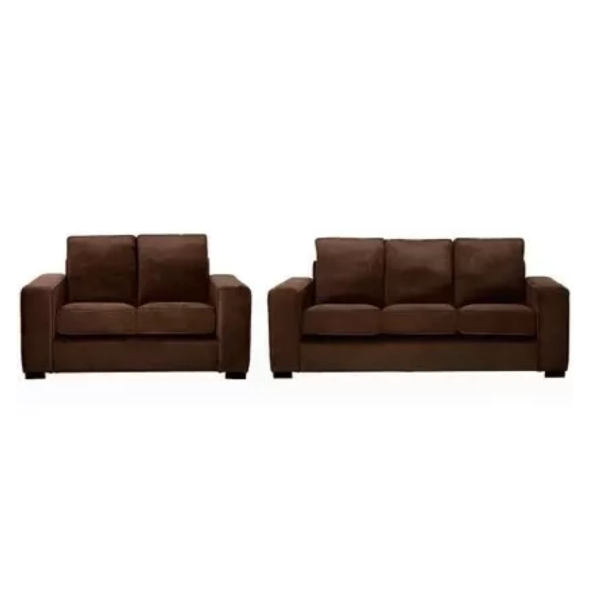 Juego Living Viena 3x2 Marron Oscuro 