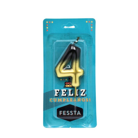 Vela Amarilla Y Negra en DEGRADE CUATRO