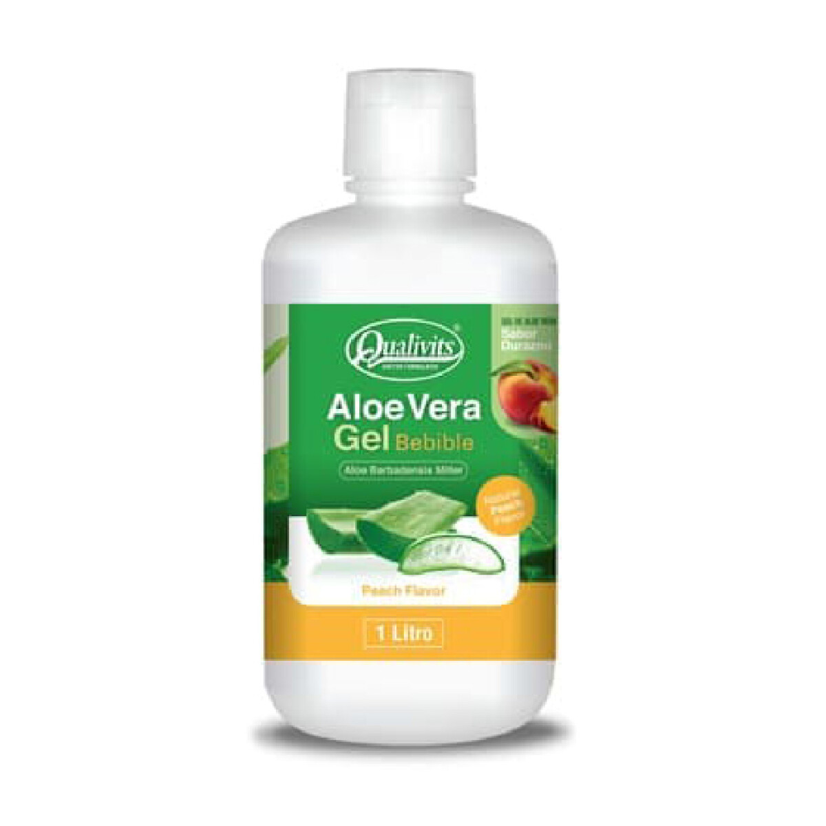 Aloe Vera Gel Bebible -Sabor Durazno x 1 Litro 