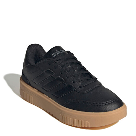 Championes Adidas Courtblock Bold Plataforma Femenino Negro - Beige Natural