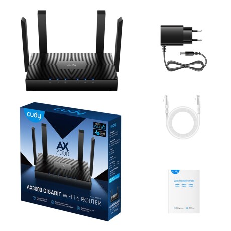 Router Cudy Gigabit Wifi 6 AX3000 Doble Banda 001