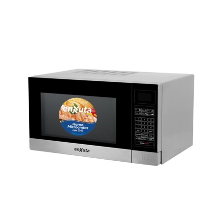 Microondas Enxuta GRILLMOENX0323DGI 23L Digital con Grill y Vidrio Marcado, No Roto,en Excelente Estado 001