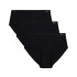 UA PURE STRETCH NO SHOW H-S (3 PACK) BLA-001