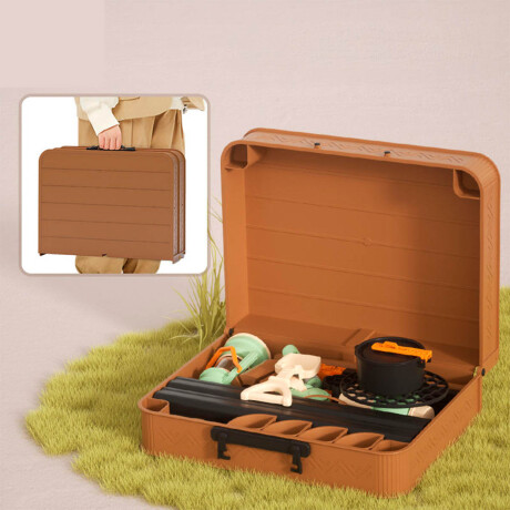 Set Camping Valija Infantil Mesa + Accesorios Juguete Set Camping Valija Infantil Mesa + Accesorios Juguete