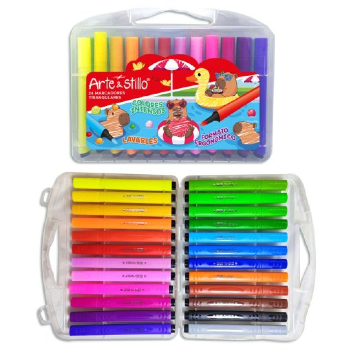 MARCADOR TRIANGULAR ARTE Y ESTILLLO X24 LAVABLES HR0123 