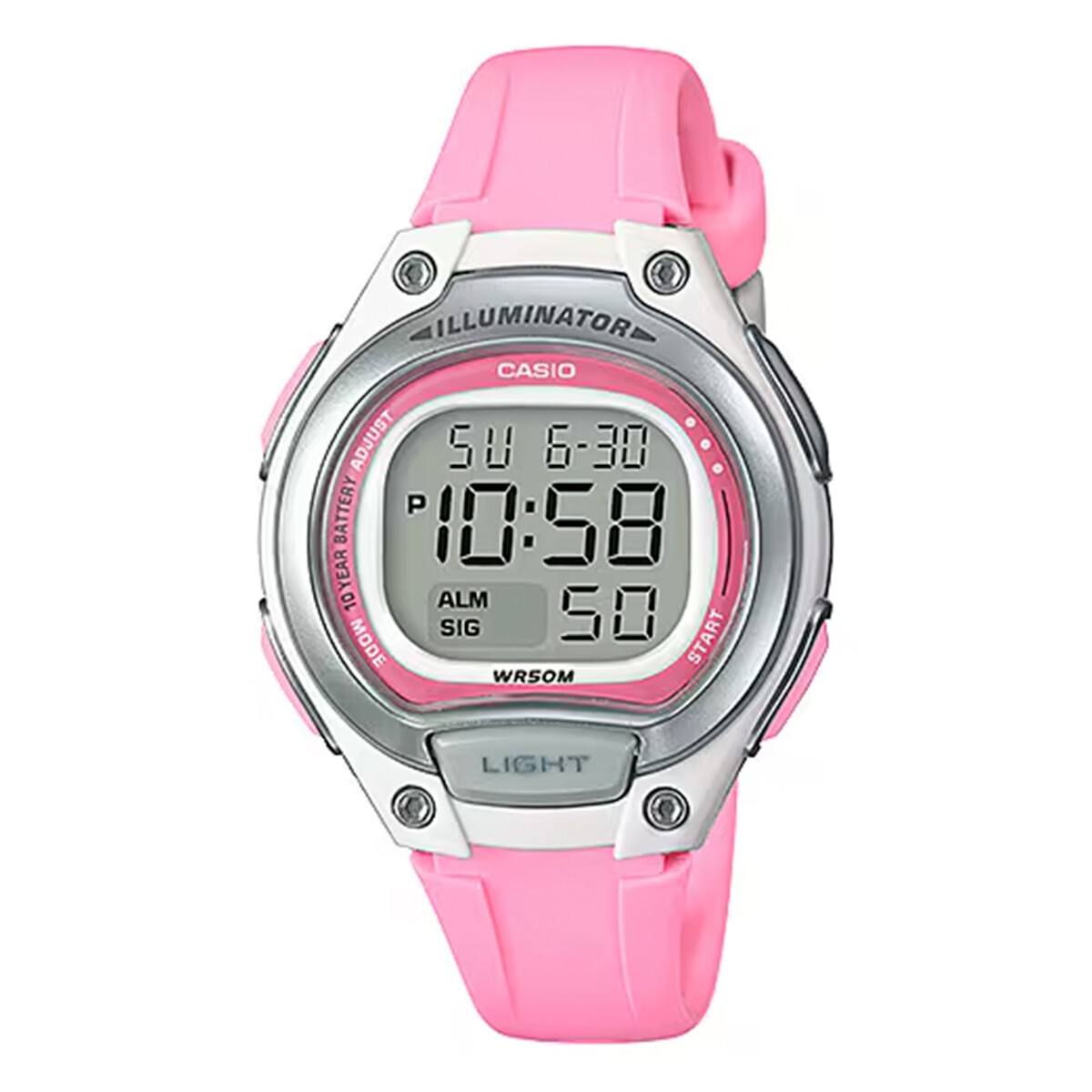 Reloj CASIO LW203-4AVDF en Resina Rosa Esfera 34mm 