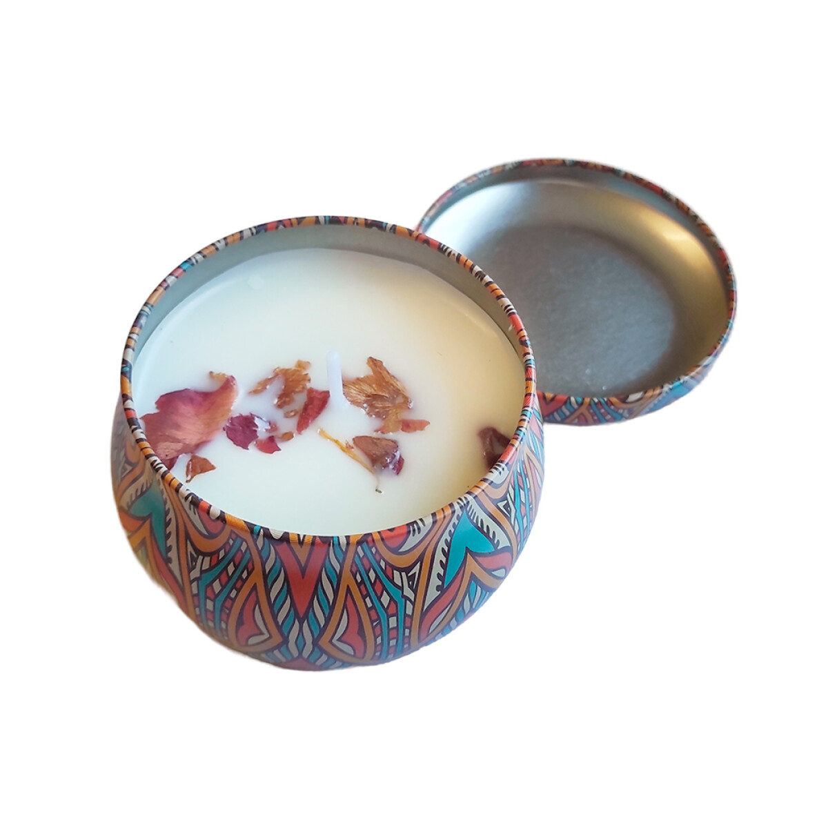 Velas Aromática En Lata De Soja - Rose 