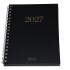 AGENDA DALI 2027 CON ESPIRAL SEMANA A LA VISTA TAPA COLOR NEGRO