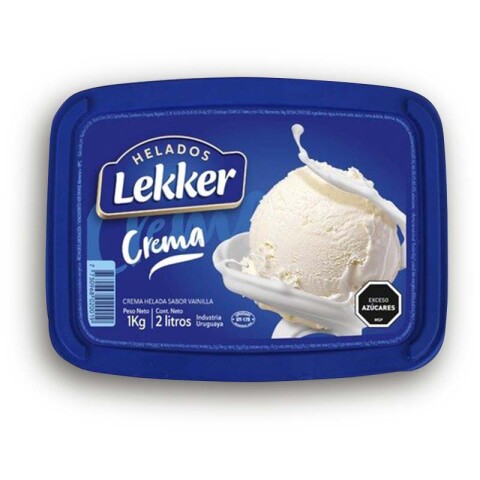 Helado de Crema Lekker 2 LT Helado de Crema Lekker 2 LT