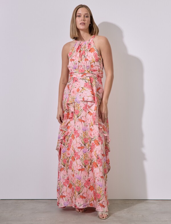 Vestido Maxi Sping CORAL/MULTI