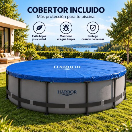 Piscina Estructural HARBOR Essential 9.150 L – Con Bomba, Cobertor y Escalera Piscina Estructural HARBOR Essential 9.150 L – Con Bomba, Cobertor y Escalera