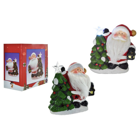 ADORNO PAPA NOEL POLIRESINA C/LUZ 17676 Q48 ADORNO PAPA NOEL POLIRESINA C/LUZ 17676 Q48