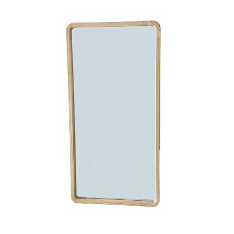 ESPEJO DE PIE MADERA 50x100CM BORDE REDONDO NATURAL ESPEJO DE PIE MADERA 50x100CM BORDE REDONDO NATURAL