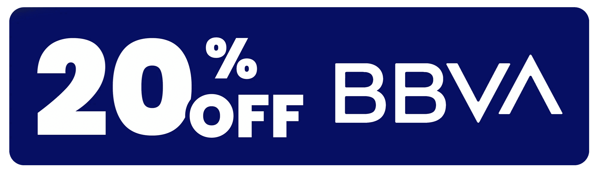 Descuento 20 % BBVA