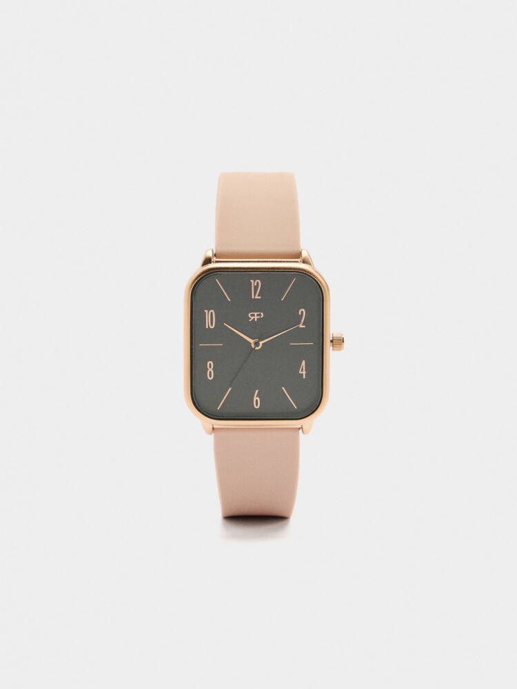 Reloj Correa De Silicona rosa