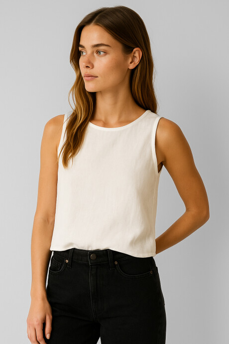Tops Vexil Marfil / Off White