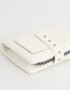 Billetera Boho Billetera Con Snap - Blanco Crudo