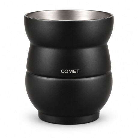 Mate Chico con Doble Pared en Acero Inoxidable 140Ml Comet Negro
