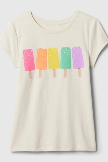 Remera Gráfico Manga Corta Niña Chino