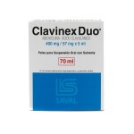 CLAVINEX DUO SUSP. FRASCO X 70 ML. única