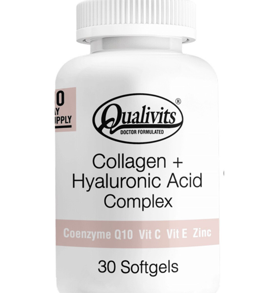 Qualivits - Colágeno + Ácido Hialurónico - 30 Capsulas Blandas 