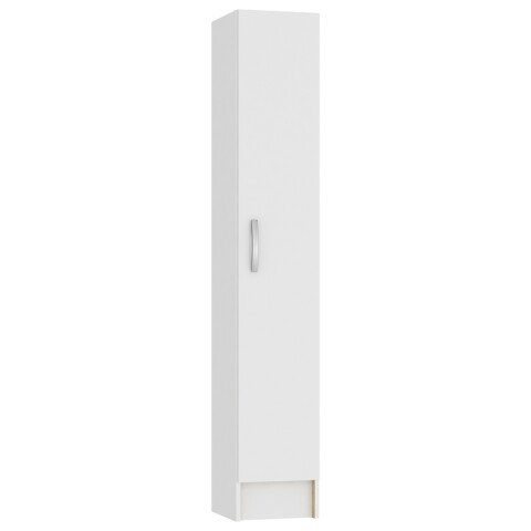 Multiuso Panelero 1 puerta 4 estantes interior natural 30 x 32 x 168 cm - Blanco Multiuso Panelero 1 puerta 4 estantes interior natural 30 x 32 x 168 cm - Blanco