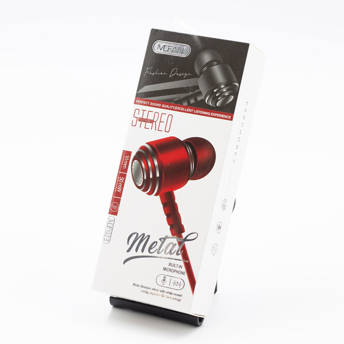 AURICULARES CON CABLE IN EAR MF023 ROJOS 