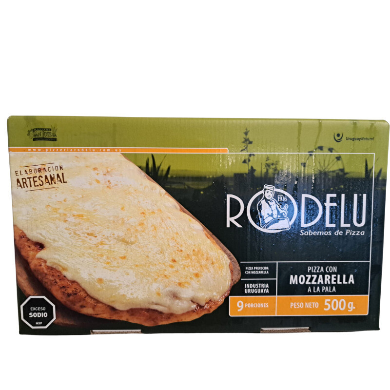 Pizza muzzarella Rodelú - 1 ud. - 500 gr Pizza muzzarella Rodelú - 1 ud. - 500 gr