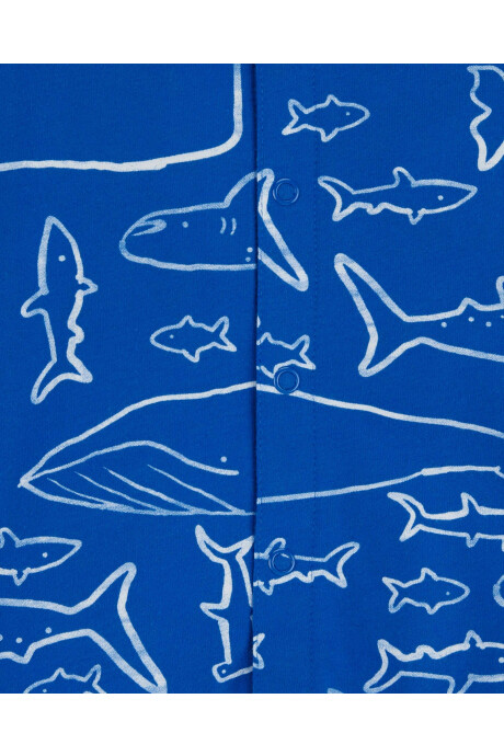 Monito corto de algodón diseño ballenas Sin color