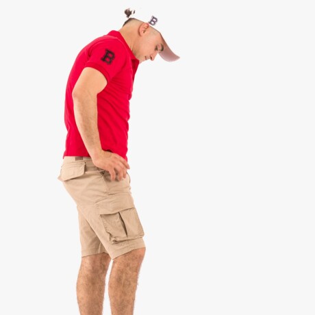 Bermuda Cargo con Spandex Extra Beige