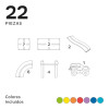 Imanix pista 22 piezas Braintoys Imanix pista 22 piezas Braintoys