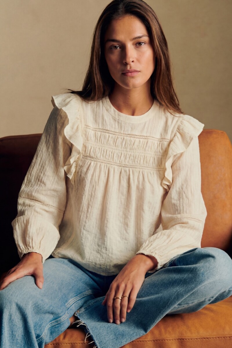 Blusa Con Volados Arena