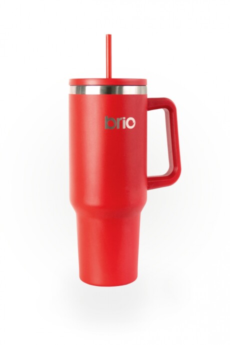 Vaso Térmico brio Con Tapa Sorbito Cup 360 1200ml Rojo