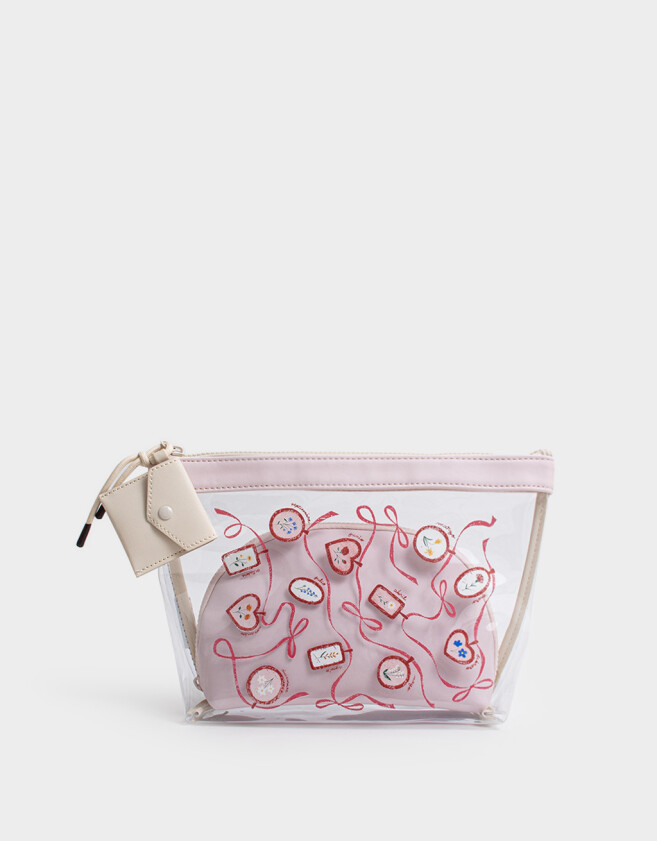 Porta Cosméticos Necessaires - Estampado Flores