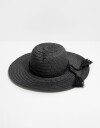 Sombreros Verano Sombreros Negro Con Cordon - Negro
