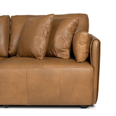 Rinconera Torino - Cuero Natural - Chaise Izquierdo 1016 (Nozes)
