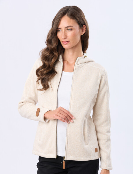 CAMPERA DE FELPA ESPECIAL Crudo