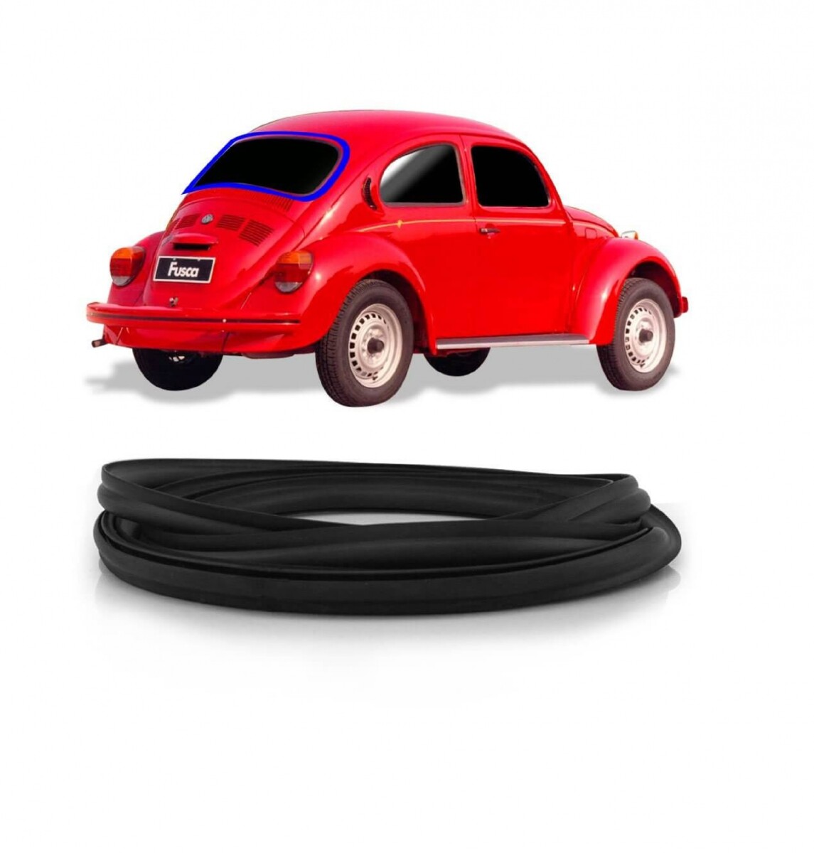 GOMA DE LUNETA FUSCA 1600 CON MOLDURA 