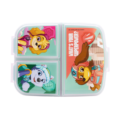 Vianda Infantil Paw Patrol Con 3 Reparticiones CORAL