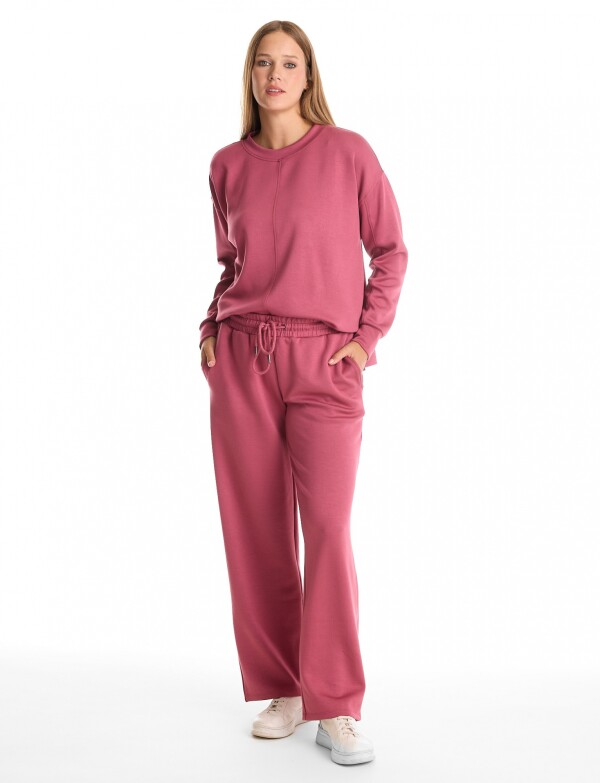 Jogger Basico Recto ROSA OSCURO