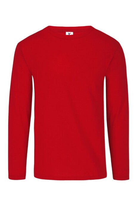 Camiseta a la base dry fit manga larga Rojo